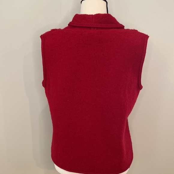 Coldwater Creek 100% wool button front cardigan grandmacore academic preppy - Picture 5 of 9